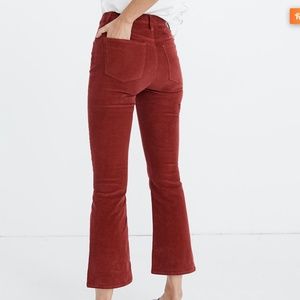 Madewell 🧡 Cali Demi-boot corduroy jeans in rust